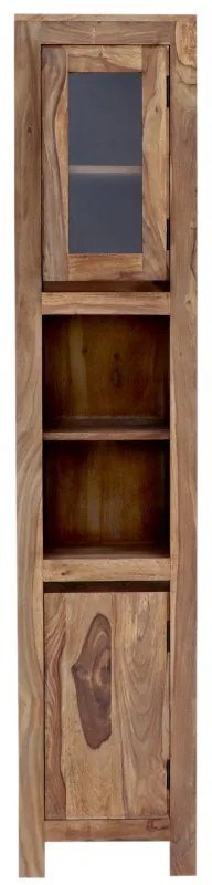 Skrinka do kúpeľne Gani 40x190x35 z indického masívu palisander Svetlomedová