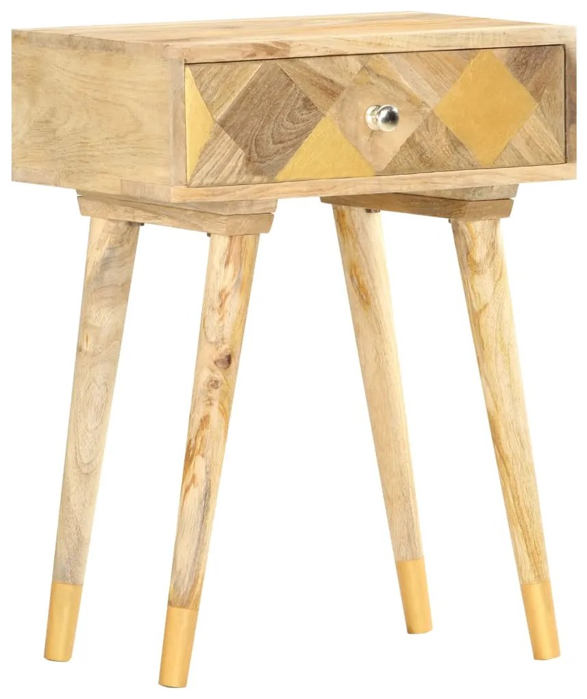 vidaXL Nočný stolík 43x30x58 cm, mangový masív
