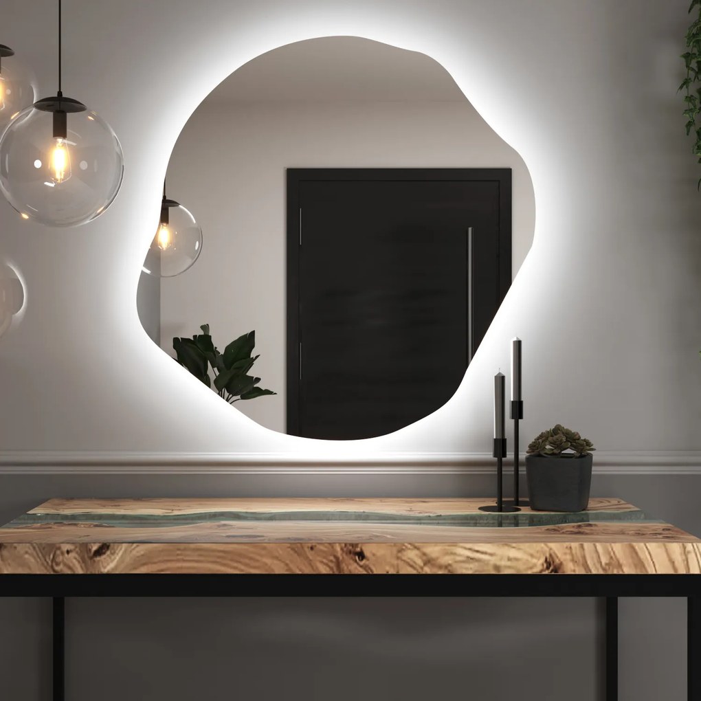 Organické LED zrkadlo s osvetlením A35 80×81