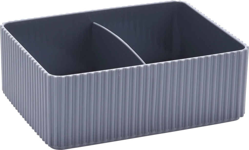 Plastový dvojitý organizér, Eleganza Farba: Hnedá
