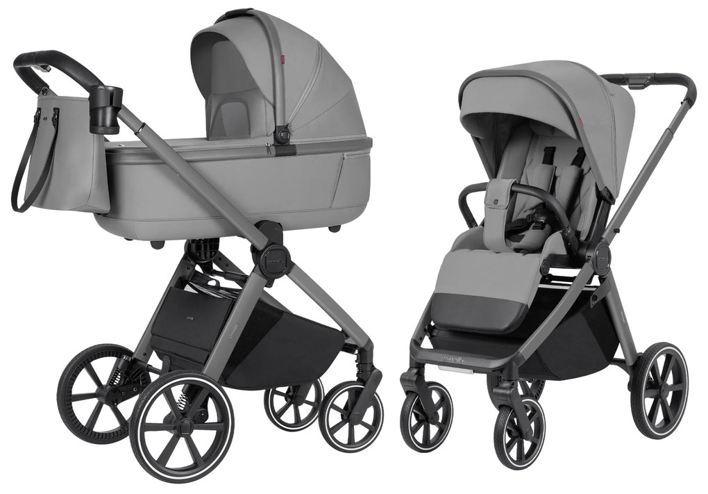 Detský kočík 2v1 CARRELLO Omega CRL-6531 Cliff Grey