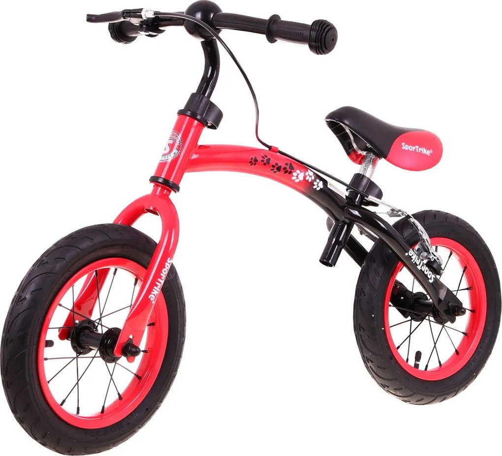 Ramiz Detské odrážadlo Boomerang SporTrike červené nácvik jazdy + variabilný rám