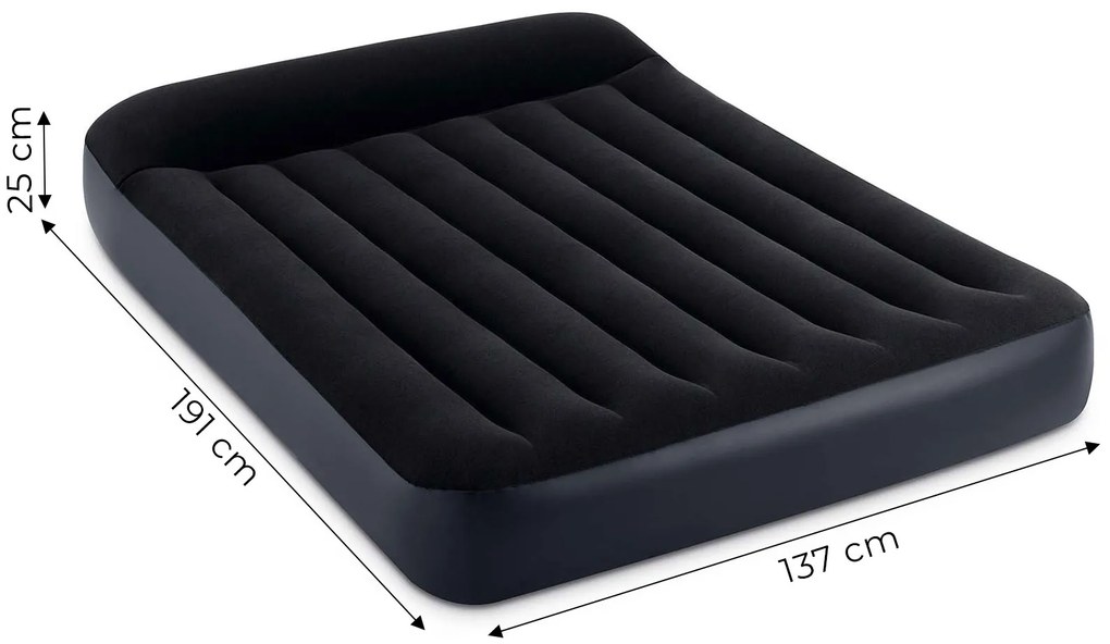 Nafukovací matrac pre dve osoby 191x137x25 cm s opierkou hlavy INTEX 64142