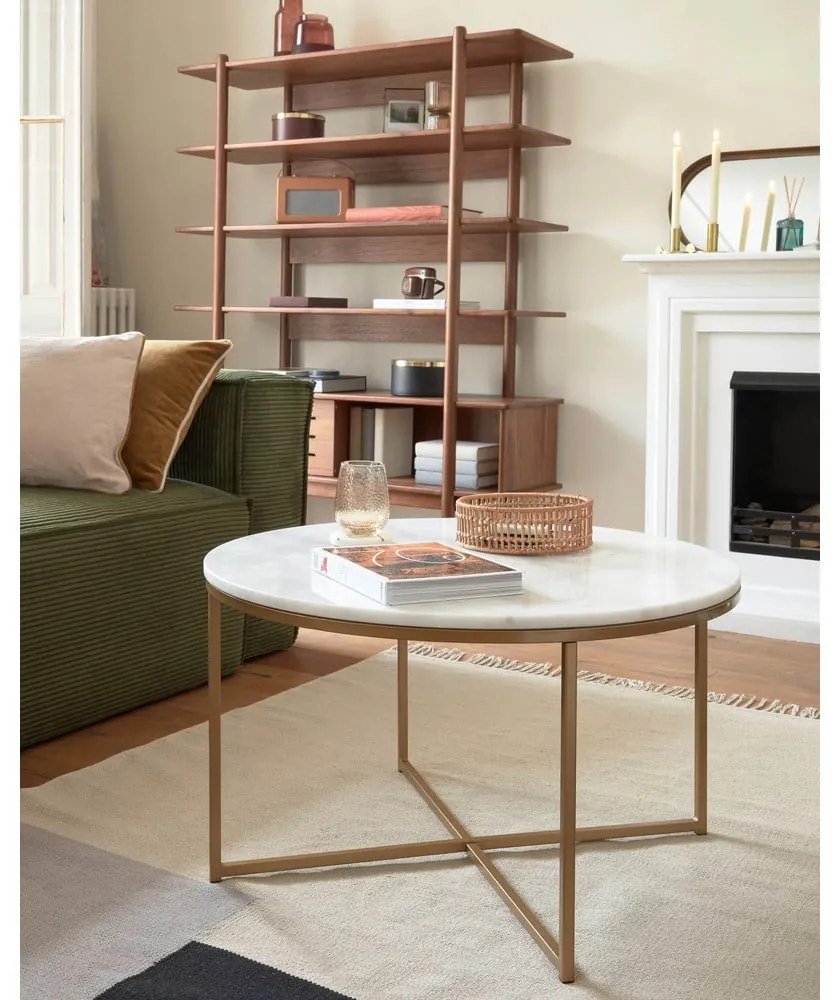 Konferenčný stolík Kave Home Shefield, ø 80 cm