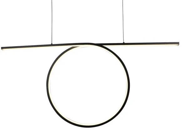 LED závesný luster na lanku ODETTA LED/42W/230V 4000K čierna