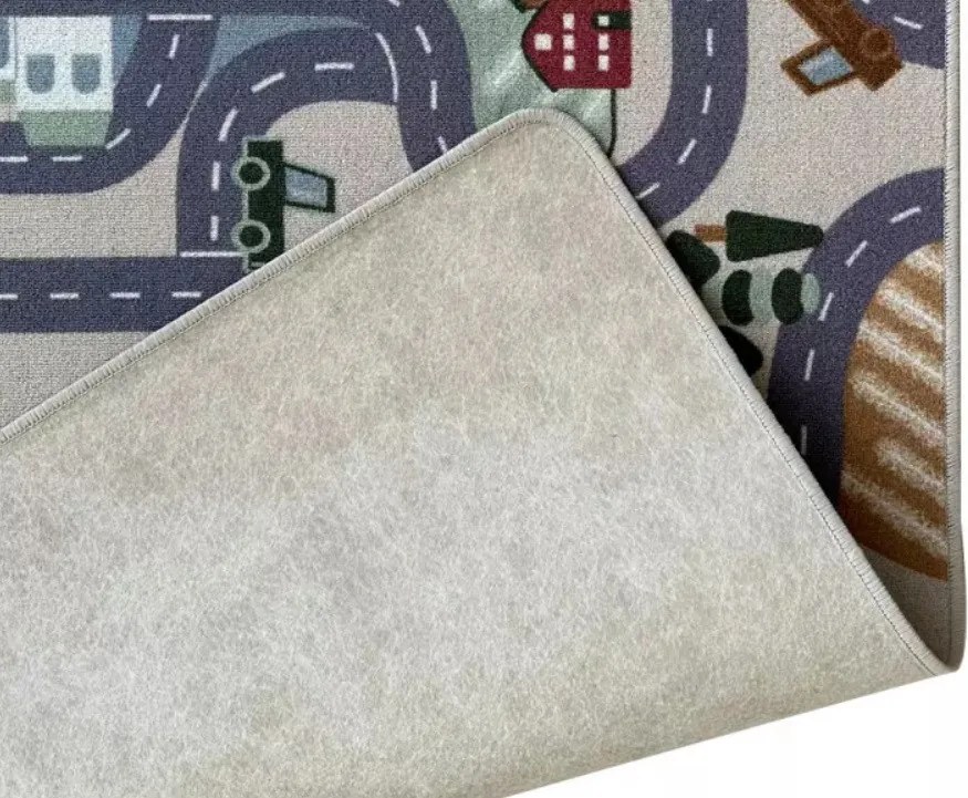 Detský kusový koberec Scanroad 39 štvorec, 80x80, viacfarebná, detská izba, Vopi