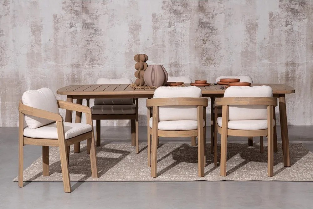 Drevená záhradná stolička v prírodnej farbe Pablo – Bizzotto