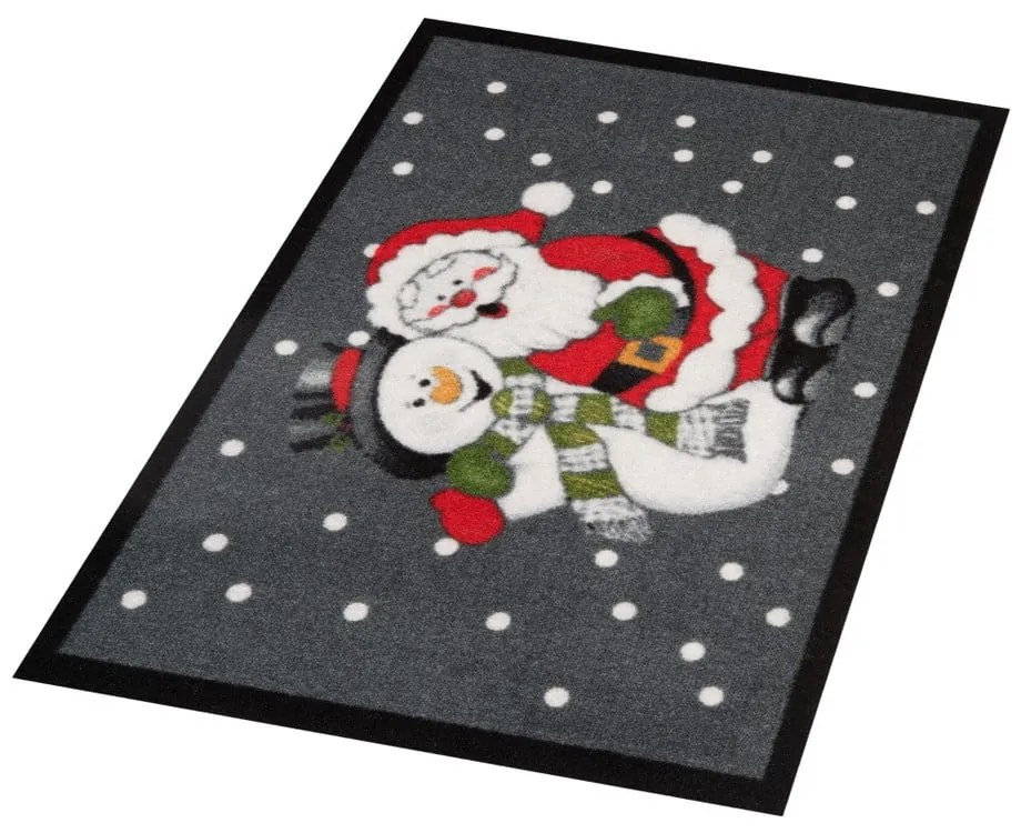 Rohožka Hanse Home Santa a snehuliak, 40 x 60 cm