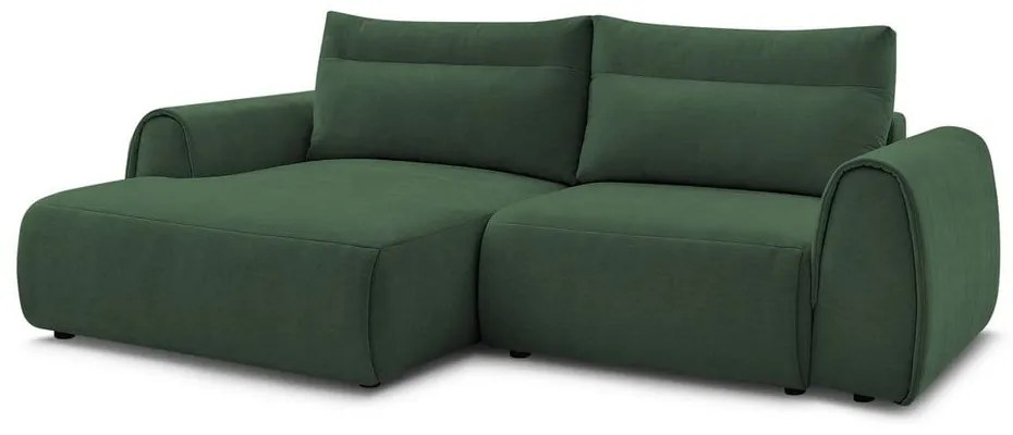 Tmavozelená rohová pohovka Aden – Bobochic Paris