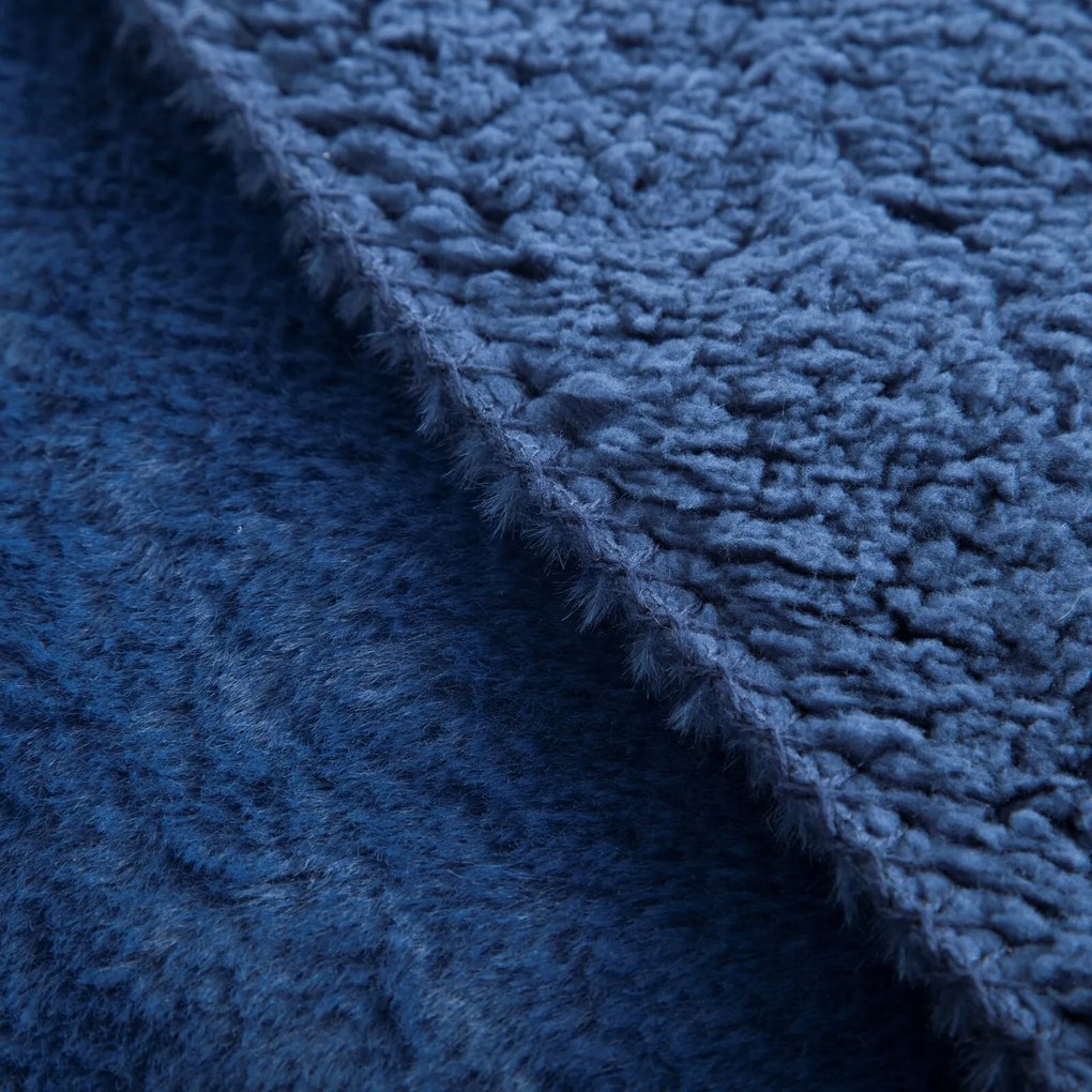 PREHOZ NA POSTEĽ NINA 220X240 CM TMAVOMODRÝ