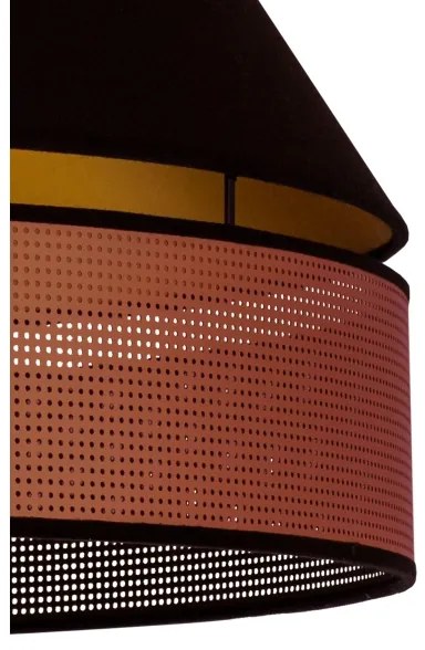 Duolla - Prisadený luster COPPER SHINY 1xE27/15W/230V pr. 60 cm čierna/medená