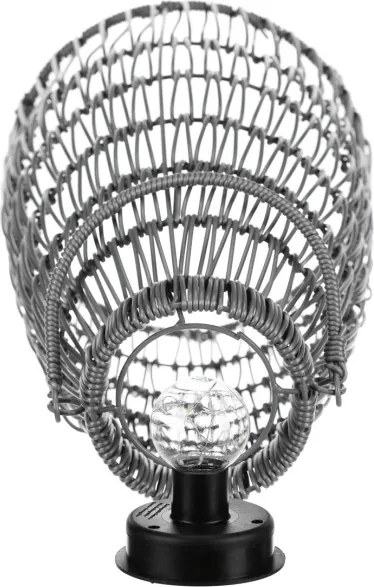 Set dvoch solárnych lampášov sivý PLA102 GREY (2 ks)