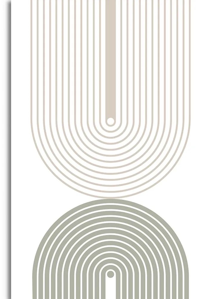 Obraz minimalistické dúhy Mid-Century
