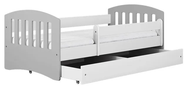 Klasická detská postieľka Babydreams sivá
