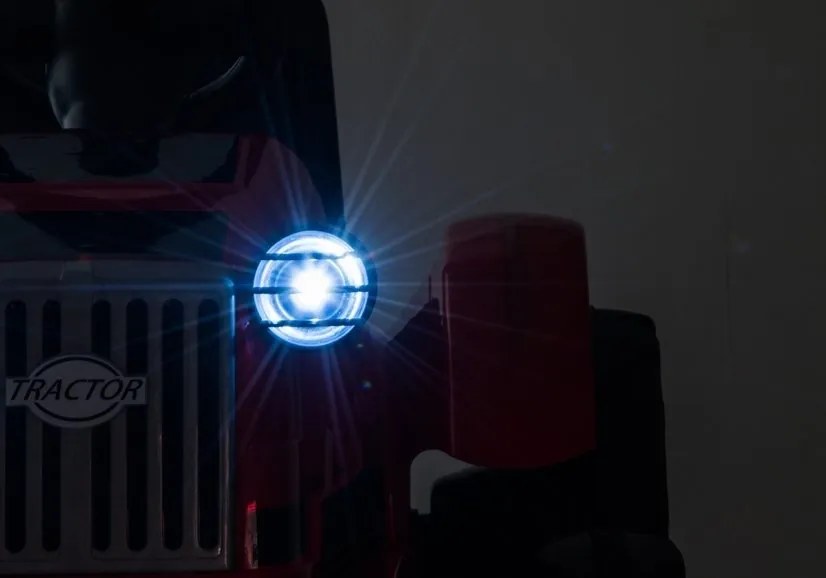 LEAN CARS Elektrický traktor s prívesom CH9959 červený
