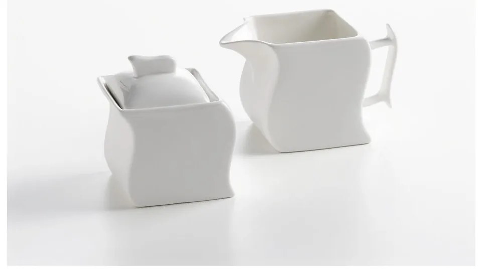 Biela porcelánová cukornička Maxwell & Williams Motion, 260 ml