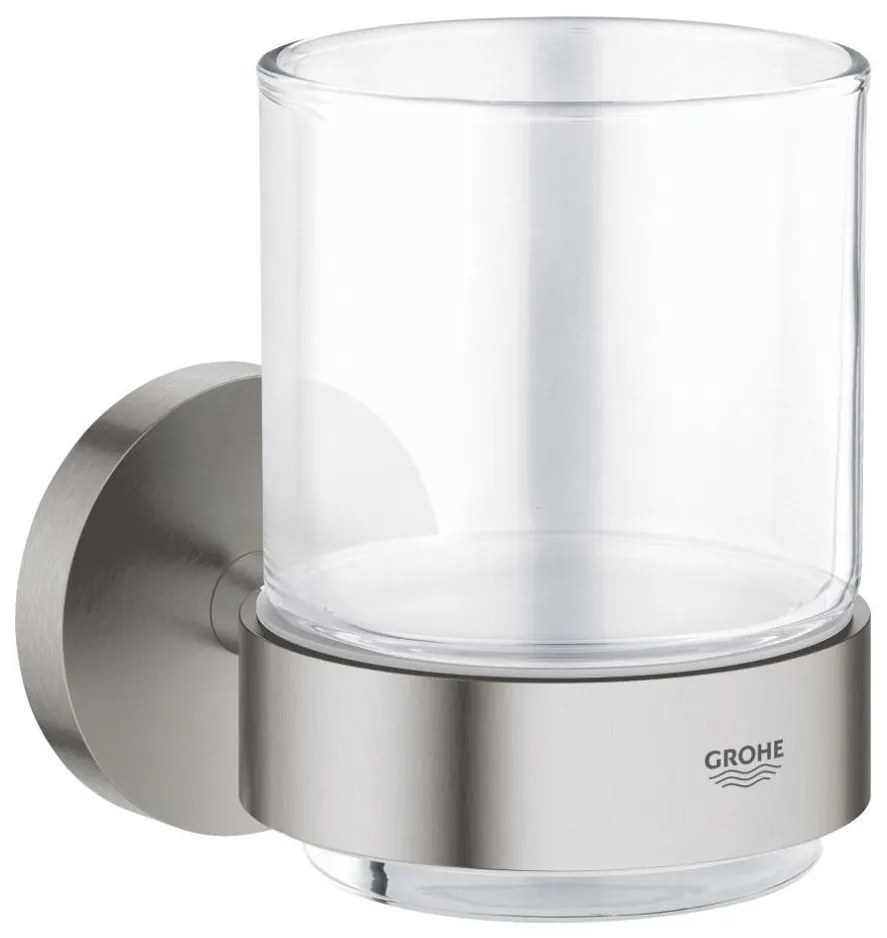 GROHE 41194DC0 - Sklenený pohárik s nerezovým držiakom START