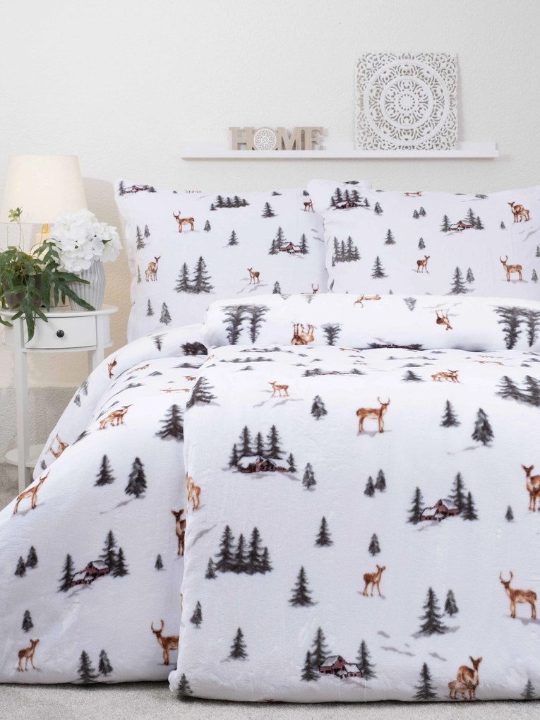 Obliečky mikroplyš Exclusive – Zimný les