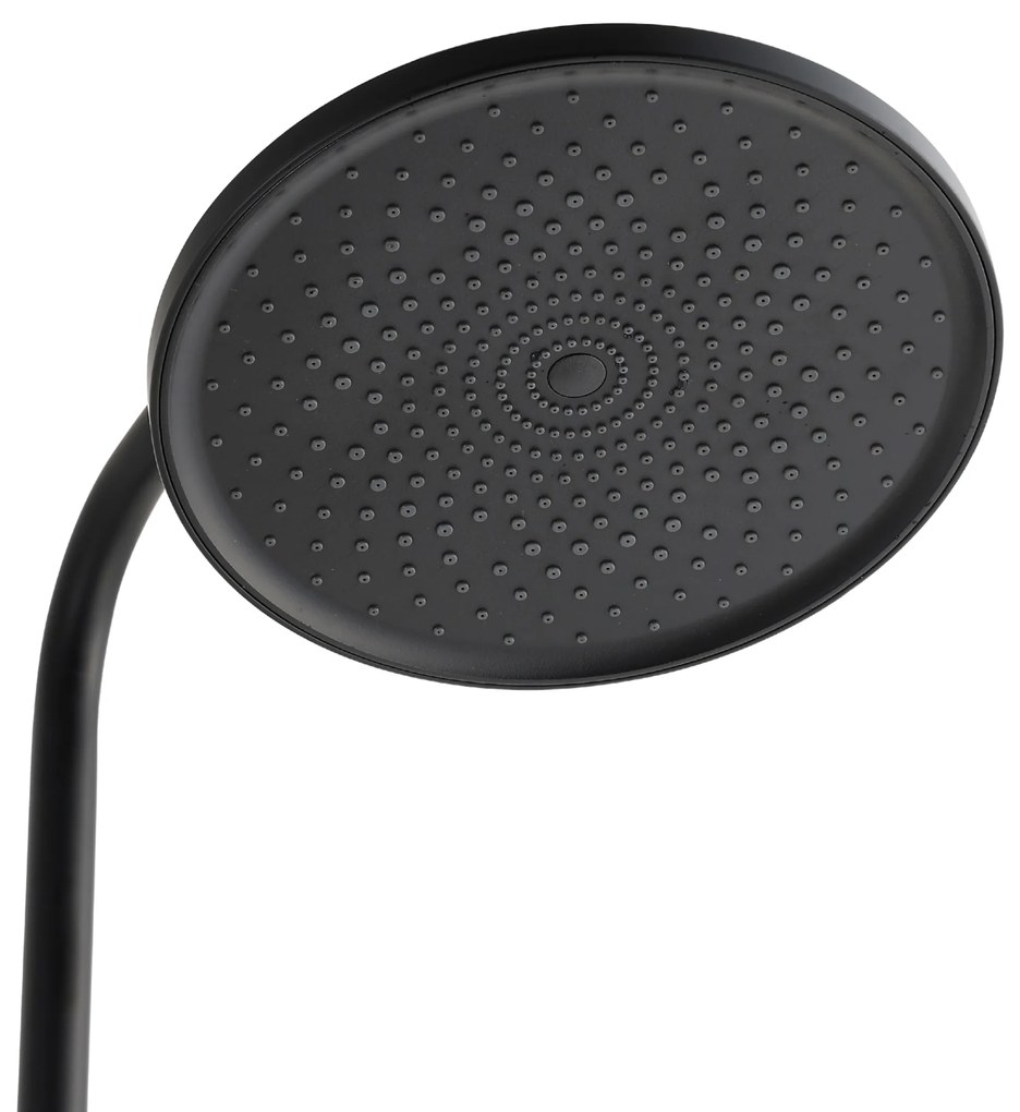 Invena Kalymnos, sprchová súprava s pákovou batériou, čierna matná, INV-AU-28-004-V