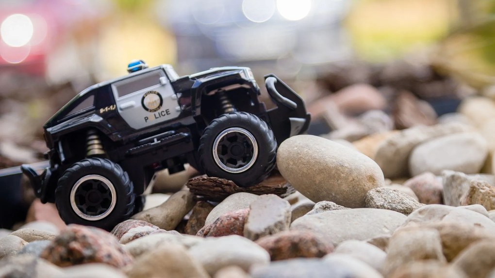 Rebel ZAB0113 Terénne mini RC auto POLICAJT, diaľkové ovládanie (1:43)
