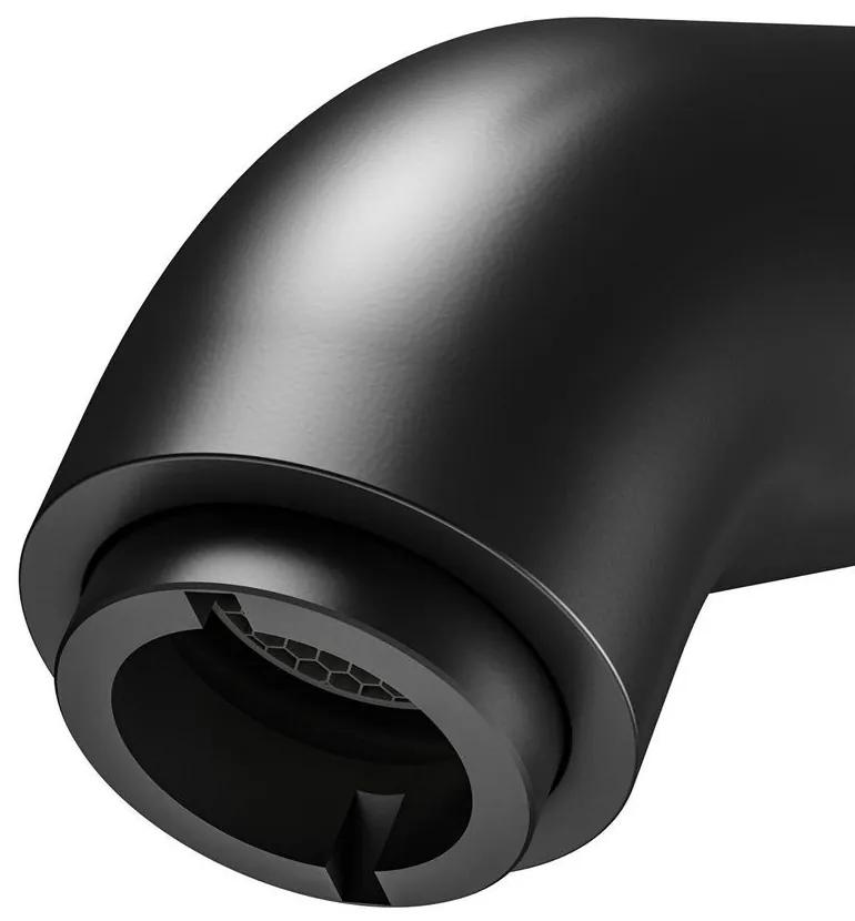 KEUCO IXMO Soft páková umývadlová batéria s odtokovou súpravou s tiahlom, výška výtoku 53 mm, čierna matná, 59504372000