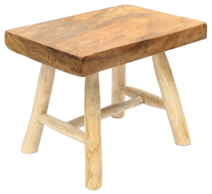 BAZAR BIZAR The Kediri Stool - Natural lavica