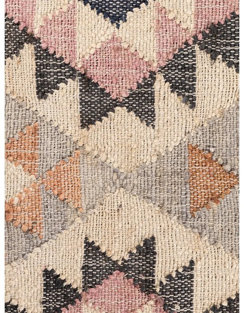 Sivý ručne tkaný jutový koberec 200x300 cm Roya Parsa – Elle Decoration