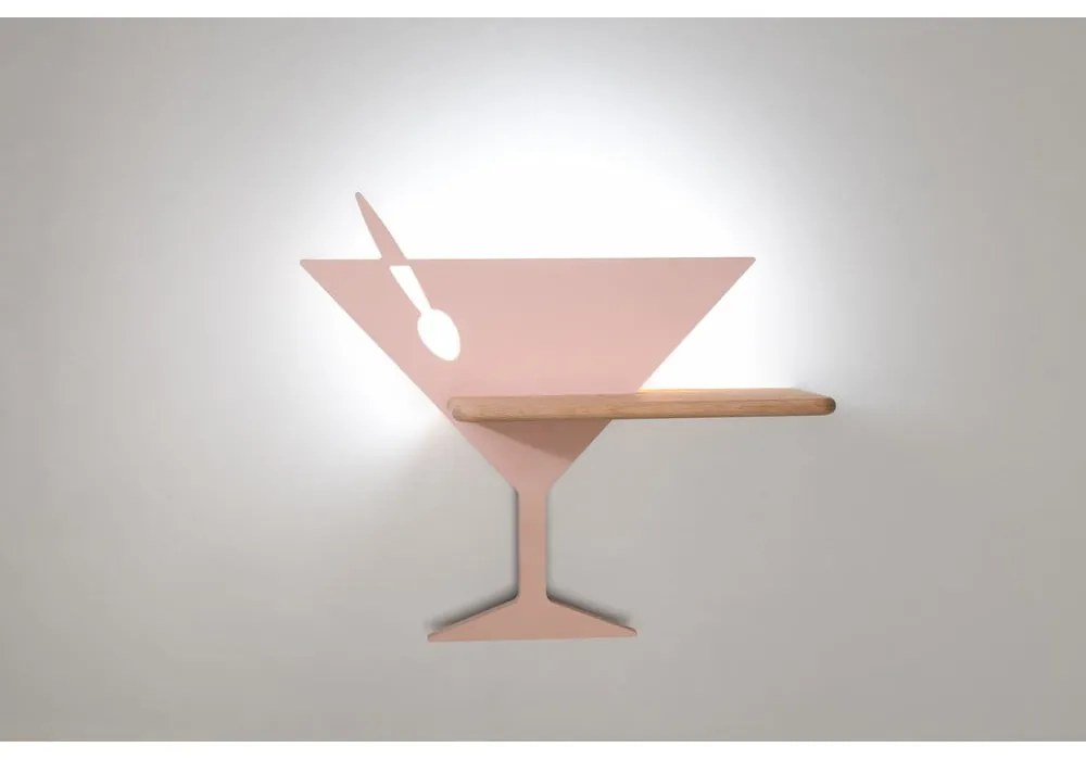 Ružové LED nástenné svietidlo Piccolo – Candellux Lighting