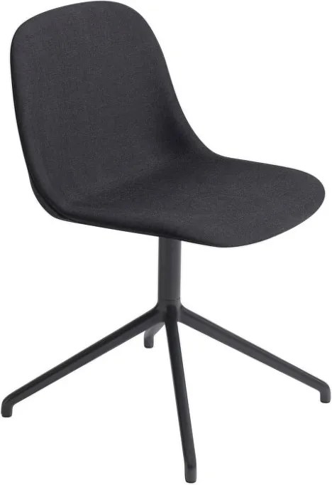 Muuto Stolička Fiber Side Chair, swivel base, grey