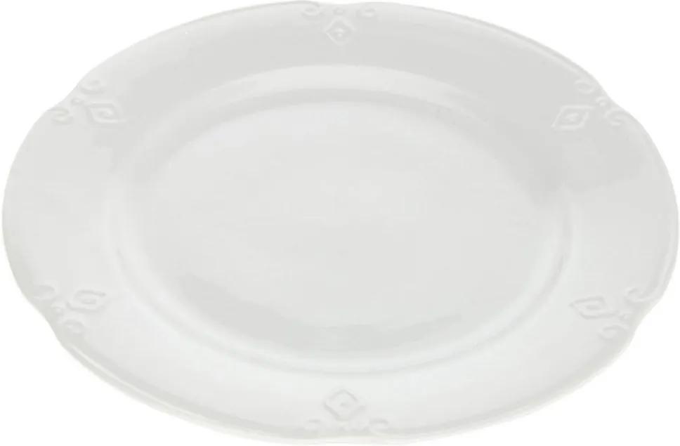DekorStyle Keramický talíř s plastickým vzorem- 27 cm