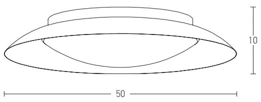 Zambelis 1959 - LED Stropné svietidlo LED/28W/230V pr. 50 cm meď