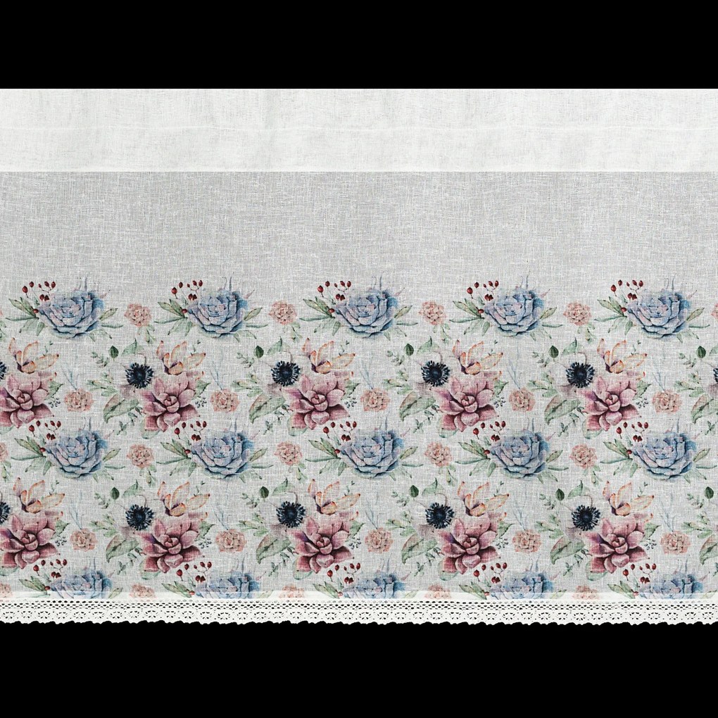KRÁTKA ZÁCLONA NA PÁSKE DORA 150X60 CM VIACFAREBNÁ