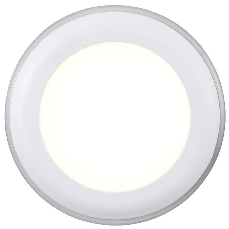 NORDLUX ELKTON zapustené stropné svietidlo LED, 5,5 W, teplá biela, 3,8 cm, okrúhle, biele