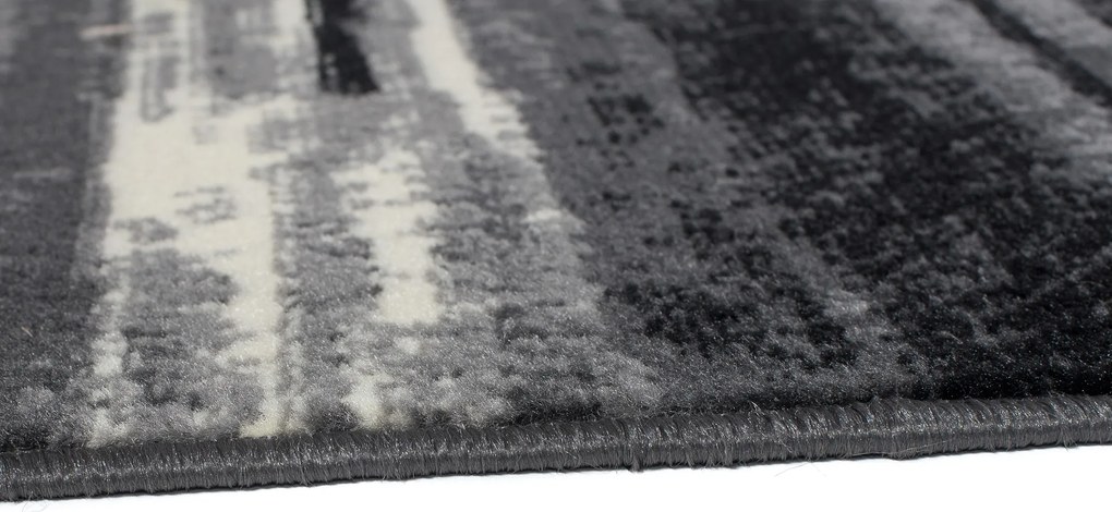 TA Koberec F809A TMAVO SIVÁ LACNÁ PP CRM Rozmer: 100x200 cm