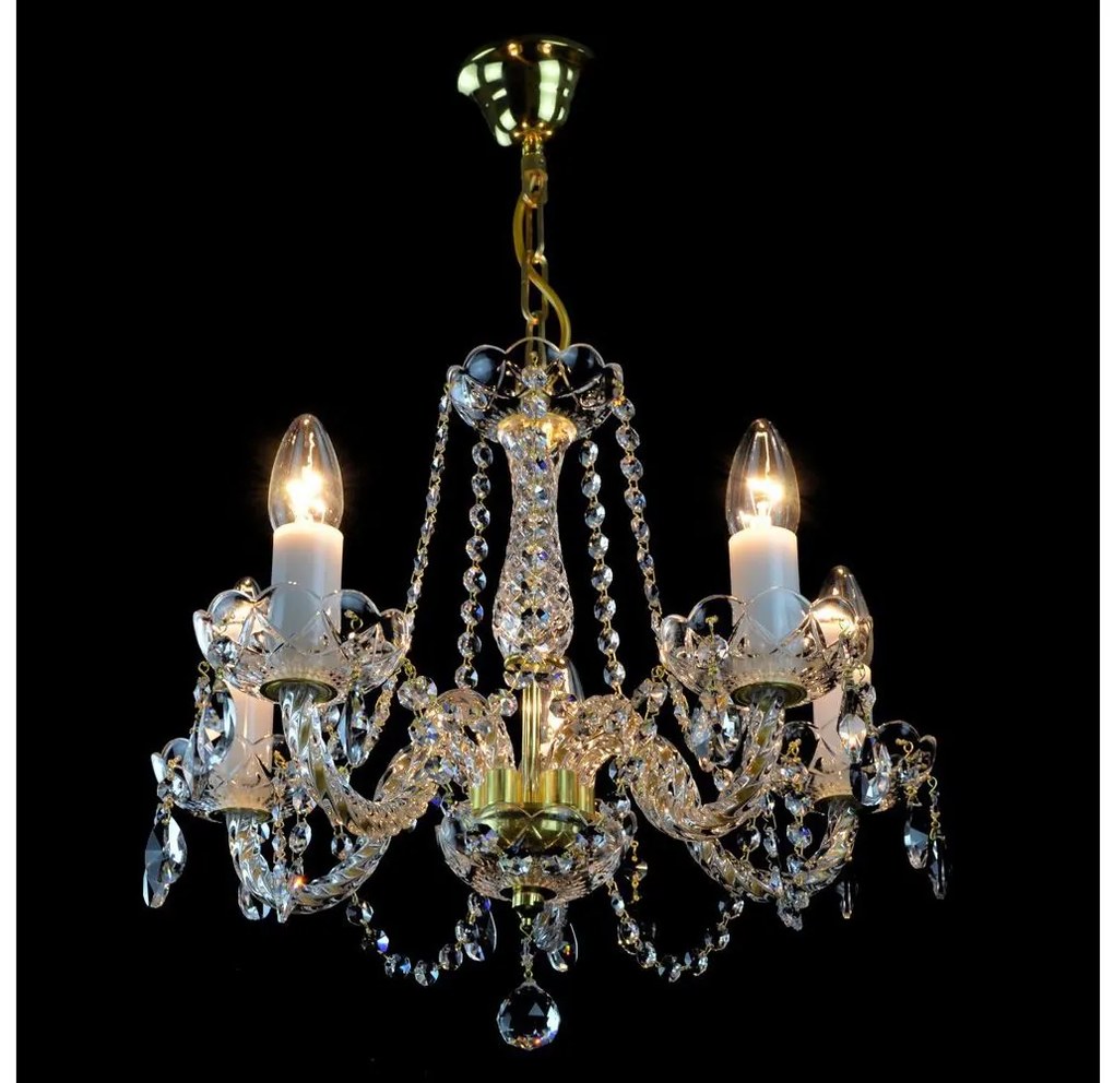 Wranovsky JWZ109052100 - Krištáľový luster na reťazi BALANCE 5xE14/40W/230V