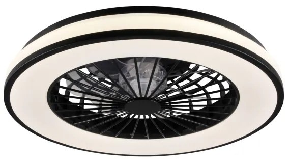LED Stmievateľné stropné svietidlo s ventilátorom LED/48W/230V 3000-6500K + DO