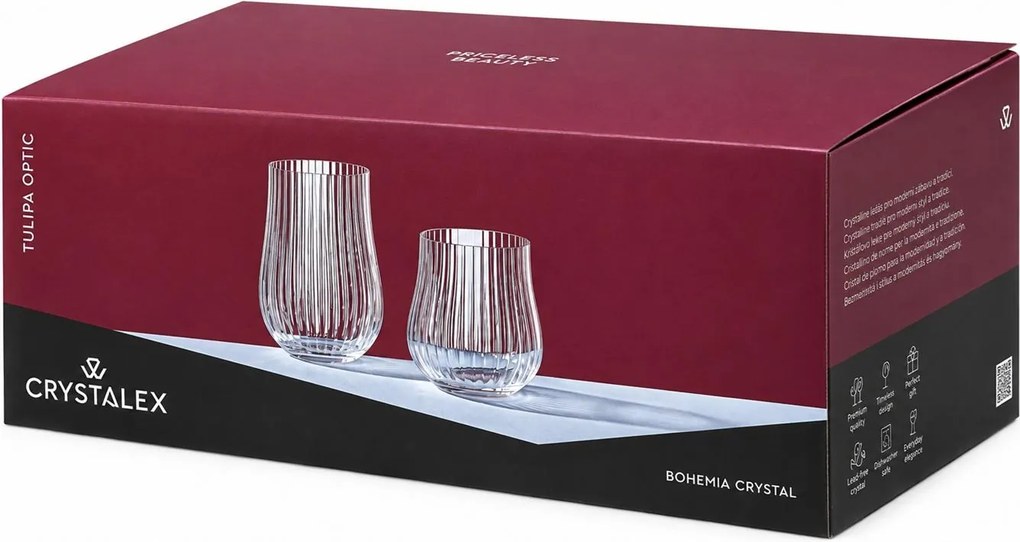 Crystalex poháre TULIPA OPTIC 350 ml 6 ks