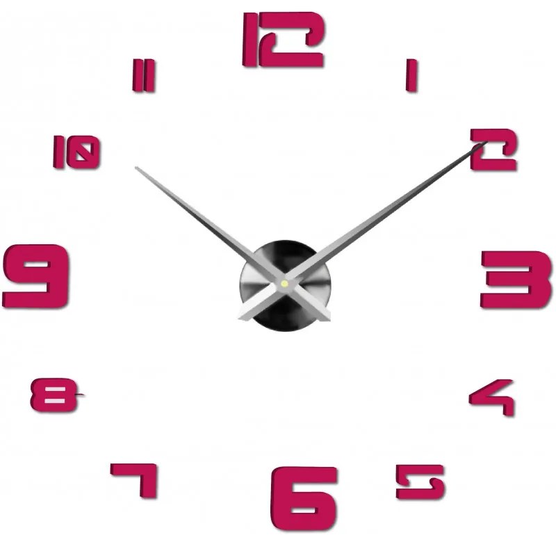 Moderné nalepovacie nástenné hodiny | 3D hodiny 12S021 Wall clock HEU+