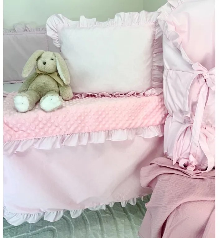 Set do kočíka béžový – deka a vankúšik, obojstranný dizajn 100% bavlna a hebká minky, pohodlie pre bábätko