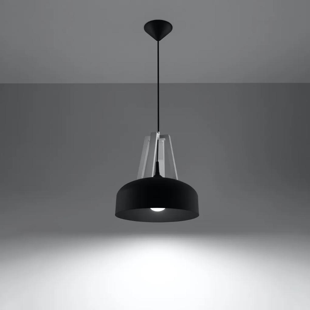 Sollux Lighting Závesné svietidlo CASCO čierna/biela