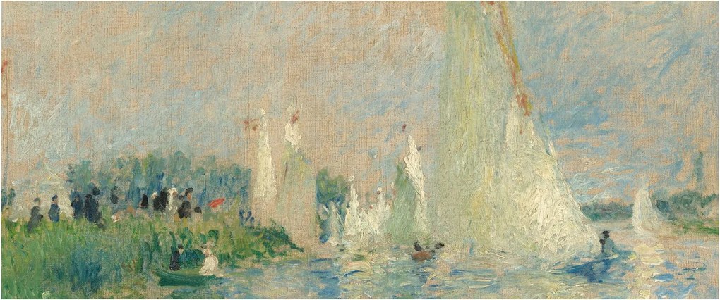 Obraz - Auguste Renoir, Regatta at Argenteuil, reprodukcia (120x50 cm)