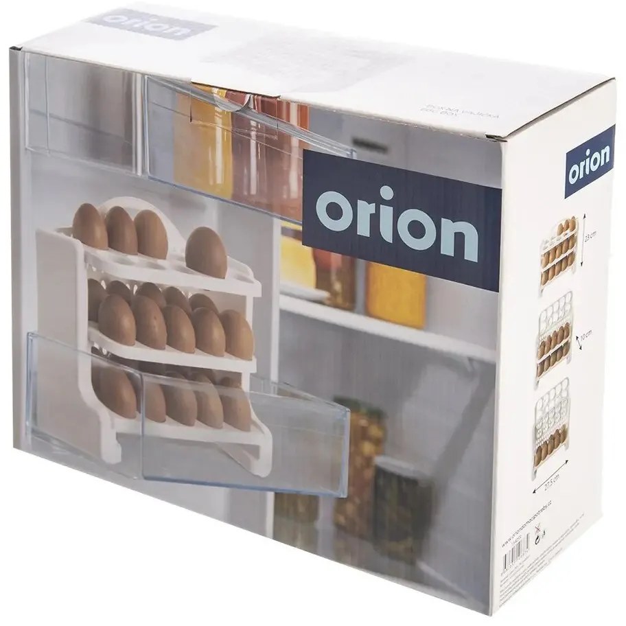 Orion Box na vajíčka, do dverí chladničky, 3 poschodia, na 30 vajec