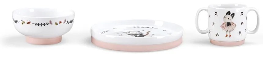 Porcelánová detská jedálenská súprava 3 ks Après la Pluie – Moulin Roty