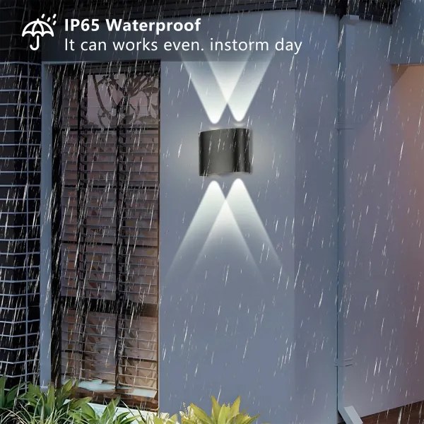 Brilagi - LED vonkajšie nástenné svietidlo FLAREBOX LED/4W/230V čierne IP65