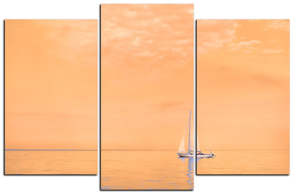 Obraz na plátne - Plachetnica na mori 1248FC (105x70 cm)