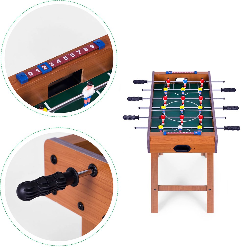 Stolný futbal 69x35,5 cm drevený stolný futbal ECOTOYS