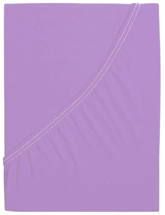 Jersey plachta z mako bavlny LUXORA 180x200 cm fialová