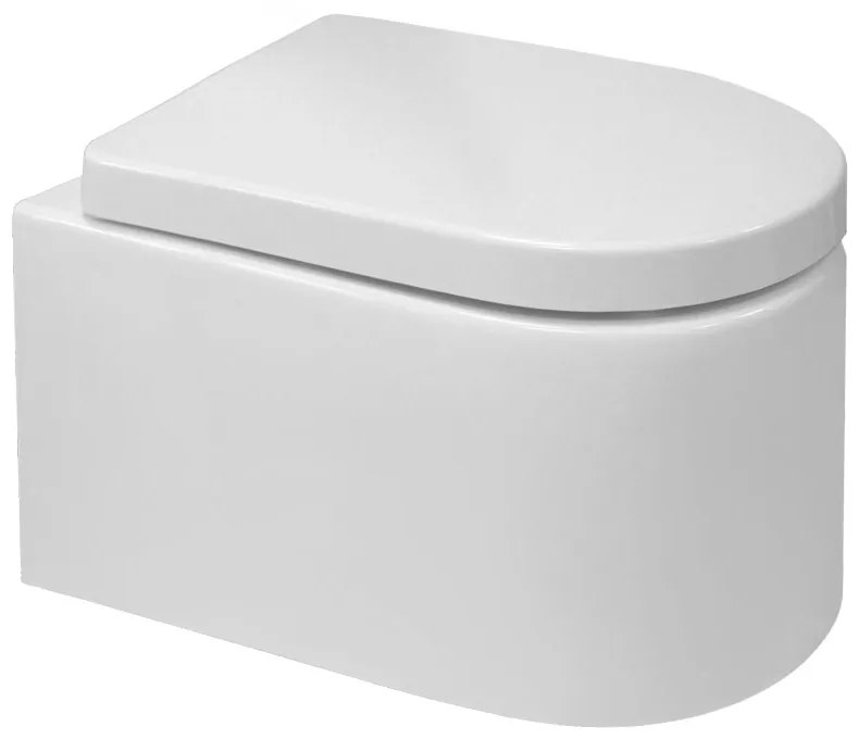 Mereo Mereo, WC závesné kapotované, RIMLESS, 495x360x370, keramické, vr. sedátka CSS115SN, MER-VSD84S2