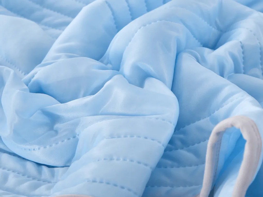 Chladiaca letná prikrývka CELIA, modrá Rozmer: 200 x 220 cm