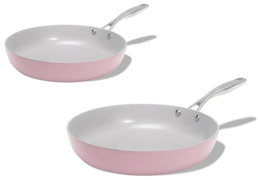 Elmich Základná sada keramických panvíc Vital 2 ks - ružová